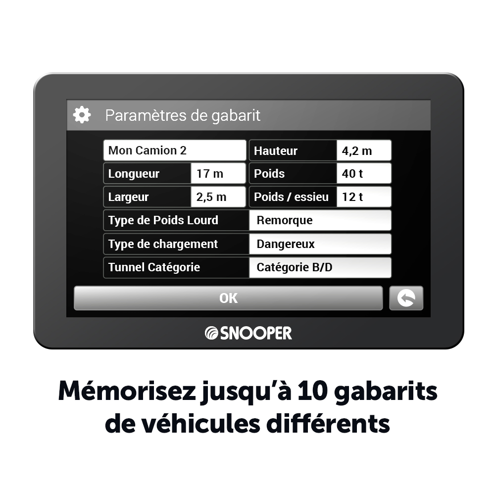 SNOOPER PL6600 GPS Camion 7