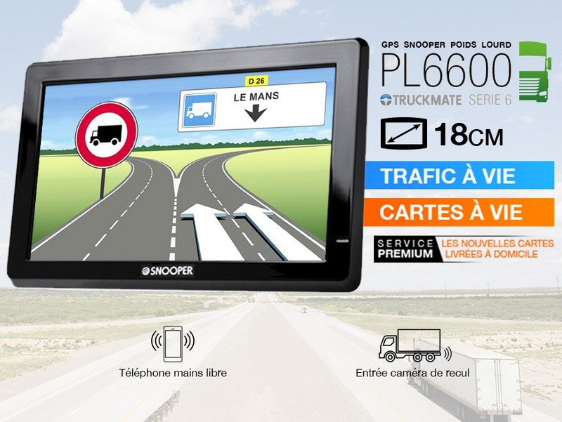 SNOOPER PL6600 GPS Camion 7